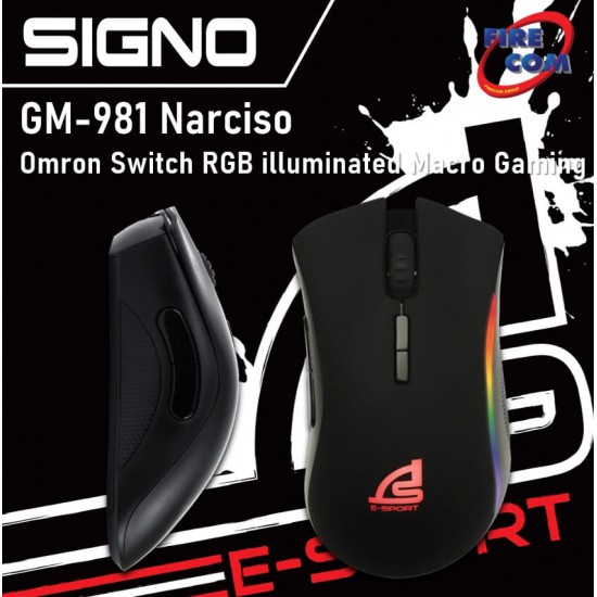 (Mouse)Signo GM-981 Narciso Omron Switch RGB illuminated Macro Gaming