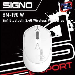 (Mouse)Signo BM-190W 2in1 Bluetooth 2.4G Wireless Pro Series