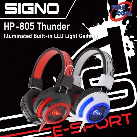 (HEADSET)Signo HP-805W,BLK Thunder Illuminated Built-in LED Light Gaming