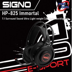 (HEADSET)Signo HP-825 Immortal 7.1 Surround Sound Ultra Light weight LED Color Bacblighting Gaming