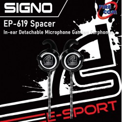 (HEADSET)Signo EP-619 Spacer In-ear Detachable Microphone Gaming Earphones
