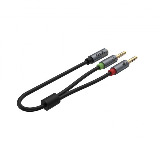 (Unitek) Y-C957ABK Premium AUX Audio Cable 2Male to Female 0.2m