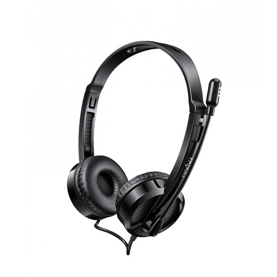 หูฟัง Head Phone Rapoo H100 Black Wired Stereo Headset (18007) สามารถออกใบกำกับภาษีได้