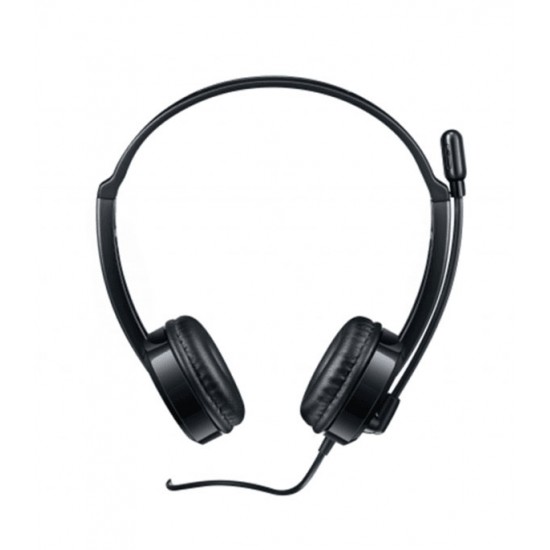 หูฟัง Head Phone Rapoo H100 Black Wired Stereo Headset (18007) สามารถออกใบกำกับภาษีได้