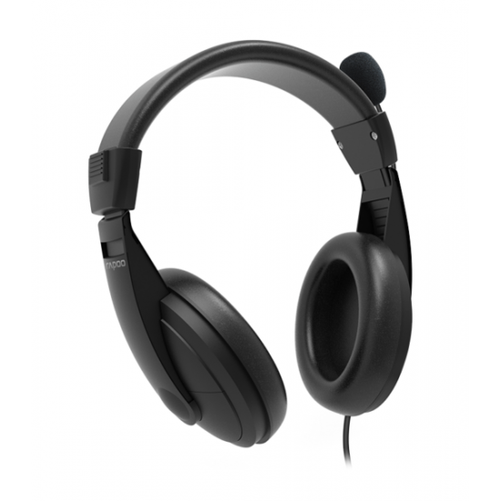 หูฟัง Head Phone Rapoo H150S Black USB Stereo Headset (12028) สามารถออกใบกำกับภาษีได้