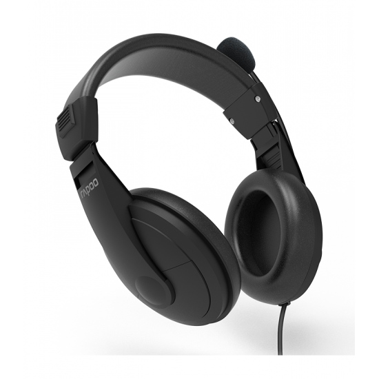 หูฟัง Head Phone Rapoo H150S Black USB Stereo Headset (12028) สามารถออกใบกำกับภาษีได้
