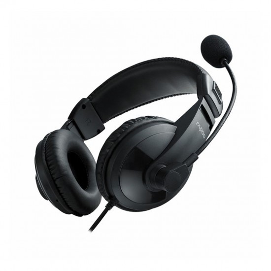 หูฟัง Head Phone Rapoo H150S Black USB Stereo Headset (12028) สามารถออกใบกำกับภาษีได้