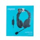 หูฟัง Head Phone Rapoo H150S Black USB Stereo Headset (12028) สามารถออกใบกำกับภาษีได้