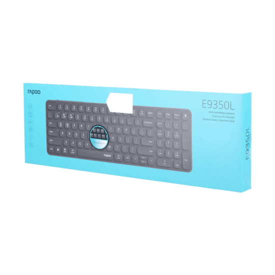 คีย์บอร์ด KEYBOARD Rapoo KB-E9350L-GY Multi-modeWireless Keyboard EN/TH (12962) สามารถออกใบกำกับภาษีได้