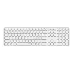 คีย์บอร์ด KEYBOARD Rapoo KB-E9550L-WH Multi-modeWireless Keyboard EN/TH (13173) สามารถออกใบกำกับภาษีได้
