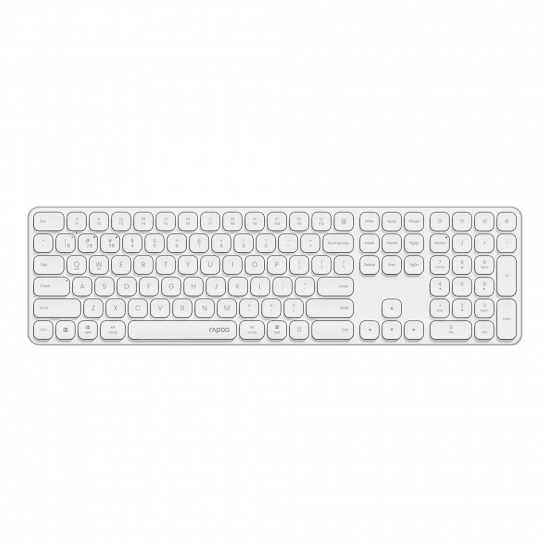คีย์บอร์ด KEYBOARD Rapoo KB-E9550L-WH Multi-modeWireless Keyboard EN/TH (13173) สามารถออกใบกำกับภาษีได้