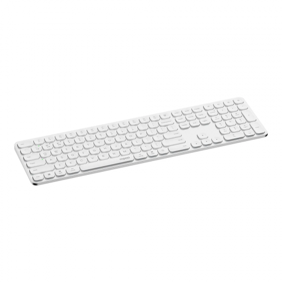 คีย์บอร์ด KEYBOARD Rapoo KB-E9550L-WH Multi-modeWireless Keyboard EN/TH (13173) สามารถออกใบกำกับภาษีได้