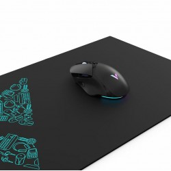 แผ่นรองเมาส์ Mouse Pad Rapoo V1L Black Anti-skid bottom design (800x300mm) สามารถออกใบกำกับภาษีได้