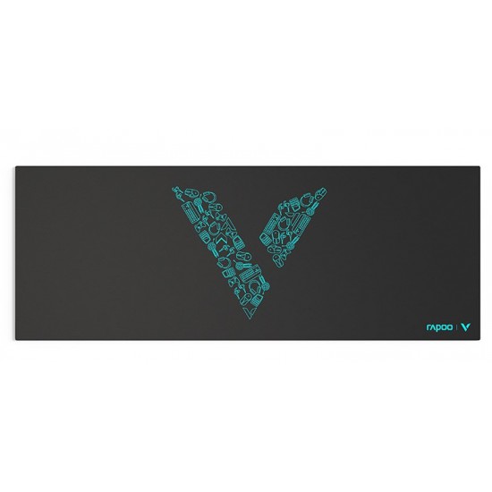 แผ่นรองเมาส์ Mouse Pad Rapoo V1L Black Anti-skid bottom design (800x300mm) สามารถออกใบกำกับภาษีได้