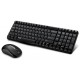 คีย์บอร์ด+เมาส์ KEYBOARD+Mouse Rapoo KB-X1800S-BK Wireless Optical (12381) สามารถออกใบกำกับภาษีได้