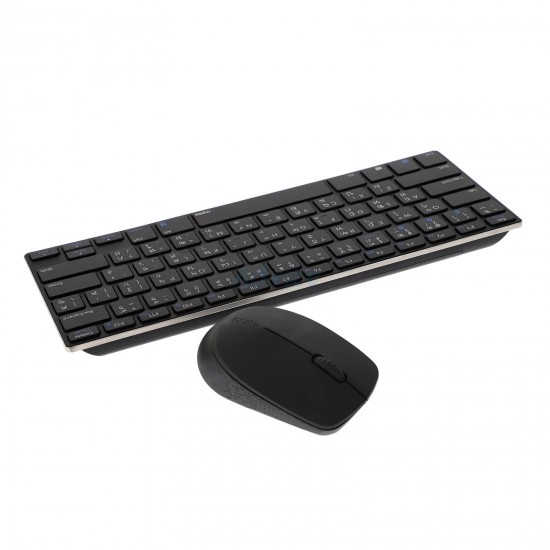 คีย์บอร์ด+เมาส์ KEYBOARD+Mouse Rapoo KB-9000M-BK Multi-mode Wireless Mouse & Ultra Slim Keyboard(18698) สามารถออกใบกำกับภาษีได้