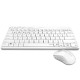 คีย์บอร์ด+เมาส์ KEYBOARD+Mouse Rapoo 8000M White Multi-mode Wireless Bluetooth(18871) สามารถออกใบกำกับภาษีได้