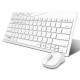 คีย์บอร์ด+เมาส์ KEYBOARD+Mouse Rapoo 8000M White Multi-mode Wireless Bluetooth(18871) สามารถออกใบกำกับภาษีได้