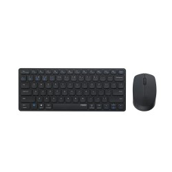 คีย์บอร์ด+เมาส์ KEYBOARD+Mouse Rapoo 9050M (Dark Grey) Multi Mode Wireless Bluetooth(12052) สามารถออกใบกำกับภาษีได้
