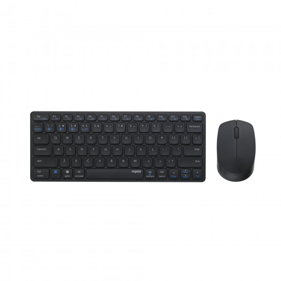 คีย์บอร์ด+เมาส์ KEYBOARD+Mouse Rapoo 9050M (Dark Grey) Multi Mode Wireless Bluetooth(12052) สามารถออกใบกำกับภาษีได้