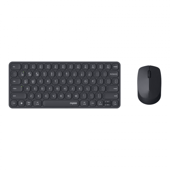 คีย์บอร์ด+เมาส์ KEYBOARD&Mouse Rapoo 9010M Multi-Mode Wireless Dark Grey สามารถออกใบกำกับภาษีได้