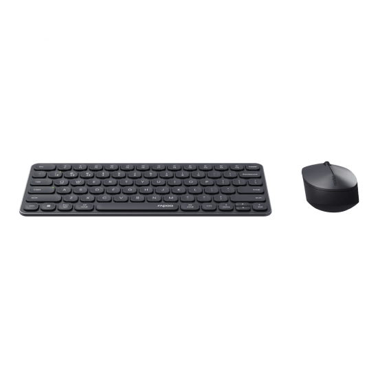 คีย์บอร์ด+เมาส์ KEYBOARD&Mouse Rapoo 9010M Multi-Mode Wireless Dark Grey สามารถออกใบกำกับภาษีได้