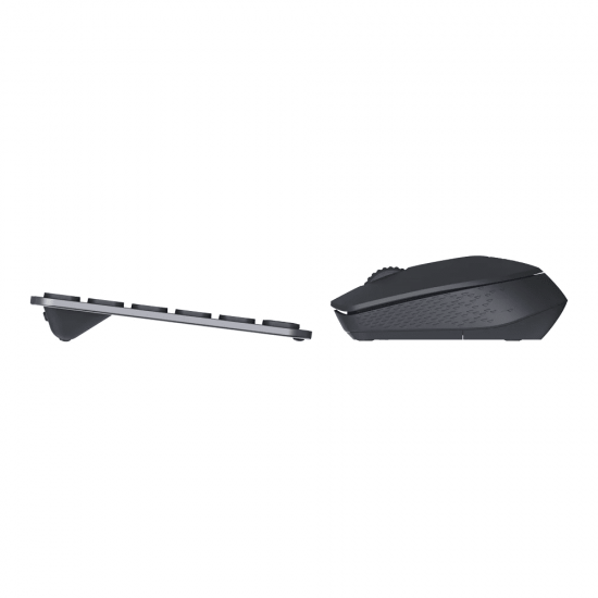 คีย์บอร์ด+เมาส์ KEYBOARD&Mouse Rapoo 9010M Multi-Mode Wireless Dark Grey สามารถออกใบกำกับภาษีได้