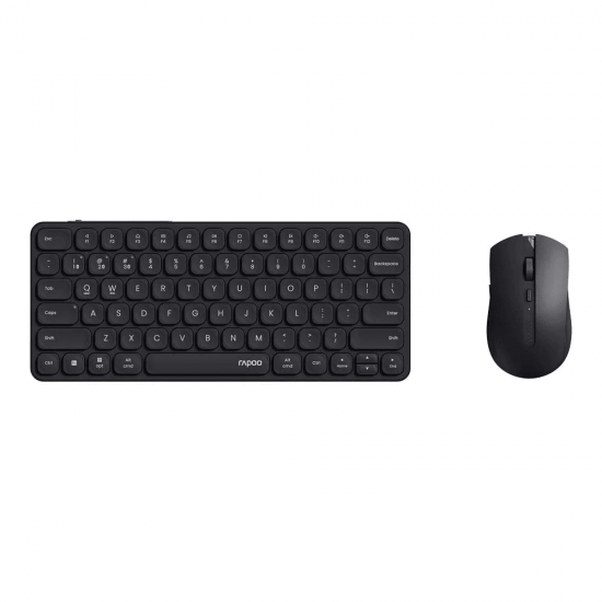 คีย์บอร์ด+เมาส์ KEYBOARD+Mouse Rapoo KB-9050S-GY Multi-modeWireless Keyboard,Mouse EN/TH (12933) สามารถออกใบกำกับภาษีได้