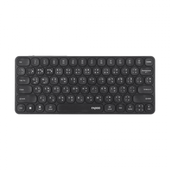 คีย์บอร์ด+เมาส์ KEYBOARD+Mouse Rapoo KB-9050S-GY Multi-modeWireless Keyboard,Mouse EN/TH (12933) สามารถออกใบกำกับภาษีได้