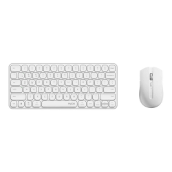 คีย์บอร์ด+เมาส์ KEYBOARD+Mouse Rapoo KB-9050S-WH Multi-modeWireless Keyboard,Mouse EN/TH (12934) สามารถออกใบกำกับภาษีได้