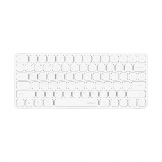 คีย์บอร์ด+เมาส์ KEYBOARD+Mouse Rapoo KB-9050S-WH Multi-modeWireless Keyboard,Mouse EN/TH (12934) สามารถออกใบกำกับภาษีได้