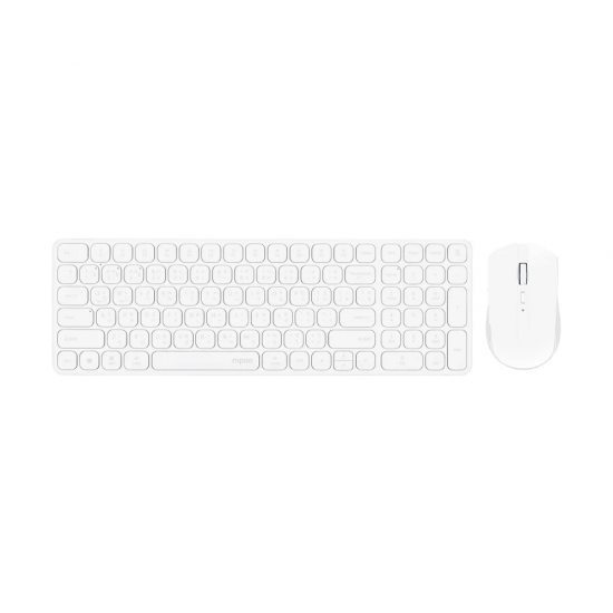 คีย์บอร์ด+เมาส์ KEYBOARD+Mouse Rapoo KB-9350S-WH Multi-modeWireless Keyboard,Mouse EN/TH (12936) สามารถออกใบกำกับภาษีได้