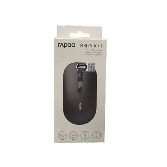เมาส์ MOUSE Rapoo B30 SILENT WIRELESS MOUSE (Black) (12172) สามารถออกใบกำกับภาษีได้