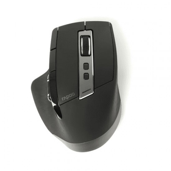 เมาส์ MOUSE Rapoo MT750S Multi-mode Wireless Mouse Black Bluetooth 3.0/4.0 2.4GHz (MT750s-BK)(18670) สามารถออกใบกำกับภาษีได้