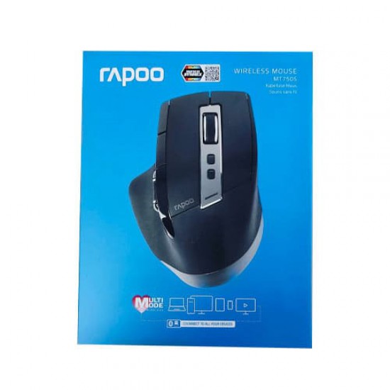 เมาส์ MOUSE Rapoo MT750S Multi-mode Wireless Mouse Black Bluetooth 3.0/4.0 2.4GHz (MT750s-BK)(18670) สามารถออกใบกำกับภาษีได้