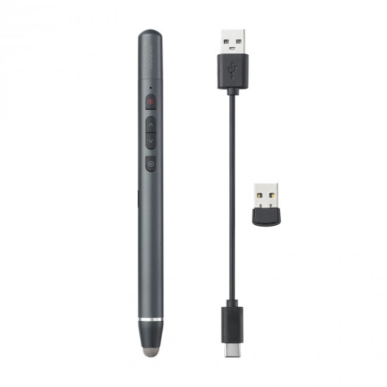 เมาส์ MOUSE Rapoo XR200 Laser Pointer Black Touchable page-turning pen for demonstrator (19918) สามารถออกใบกำกับภาษีได้