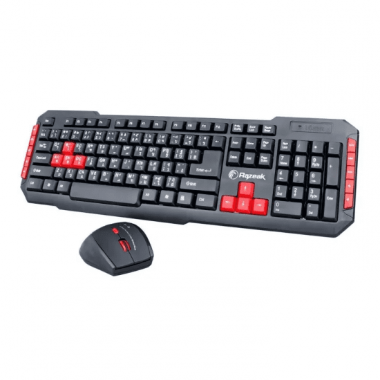 KEYBOARD+Mouse Razeak KW-529 Wireless Waterproof Combination สามารถออกใบกำกับภาษีได้