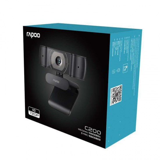 กล้องเว็บแคม Webcam Rapoo C200 HD 720P Web Camera สามารถออกใบกำกับภาษีได้