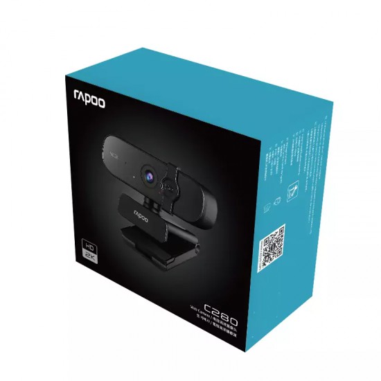 กล้องเว็บแคม Webcam Rapoo C280 HD 2K Web Camera (19990) สามารถออกใบกำกับภาษีได้