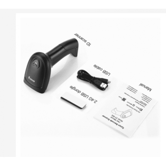 BARCODE SYSTEM Elit USB-BC2 USB Wireless Barcode Scanner Black