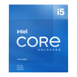 CPU INTEL CORE i5-11600KF (3.90 GHz,12Mb Cache,LGA1200)Unlocked,No Graphics