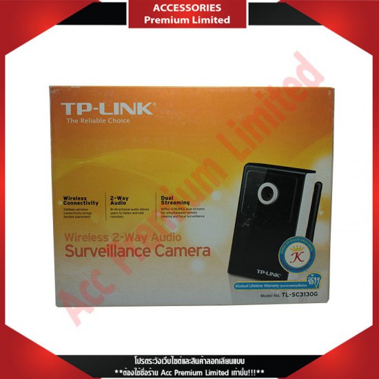 (สินค้าล้างสต๊อก) IP Camera TP-Link Surveillance Camera TL-SC3130G Wireless 2-Way Audio
