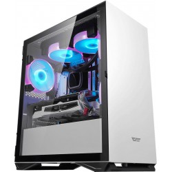 เคสคอมพิวเตอร์ CASE DarkFlash DLM22 White Luxury M-ATX Chassis (FN929)CAS3 สามารถออกใบกำกับภาษีได้
