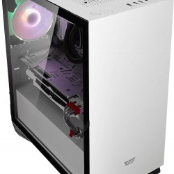 เคสคอมพิวเตอร์ CASE DarkFlash DLM22 White Luxury M-ATX Chassis (FN929)CAS3 สามารถออกใบกำกับภาษีได้