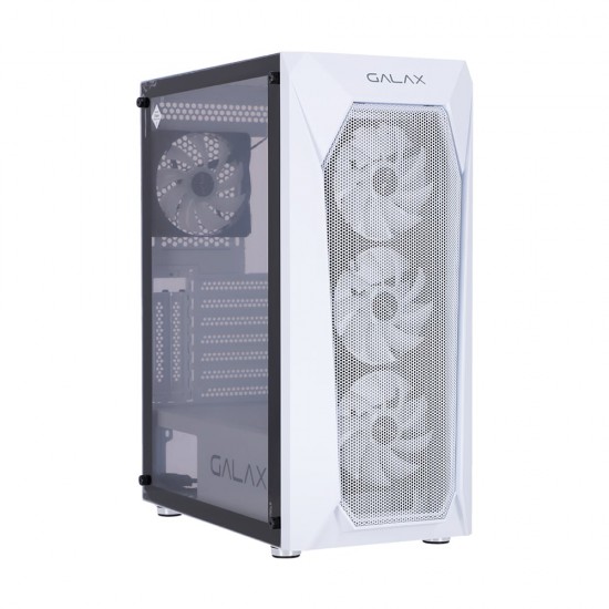 เคสคอมพิวเตอร์ CASE Galax Revolution-05 RGB White Mid Tower  Tempered Glass (FN1022) สามารถออกใบกำกับภาษีได้