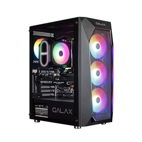เคสคอมพิวเตอร์ CASE Galax Revolution-05 RGB Black Mid Tower  Tempered Glass (FN1059) สามารถออกใบกำกับภาษีได้