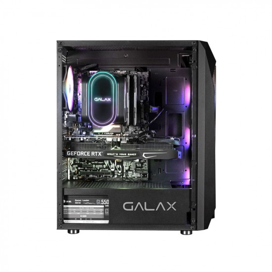 เคสคอมพิวเตอร์ CASE Galax Revolution-05 RGB Black Mid Tower  Tempered Glass (FN1059) สามารถออกใบกำกับภาษีได้
