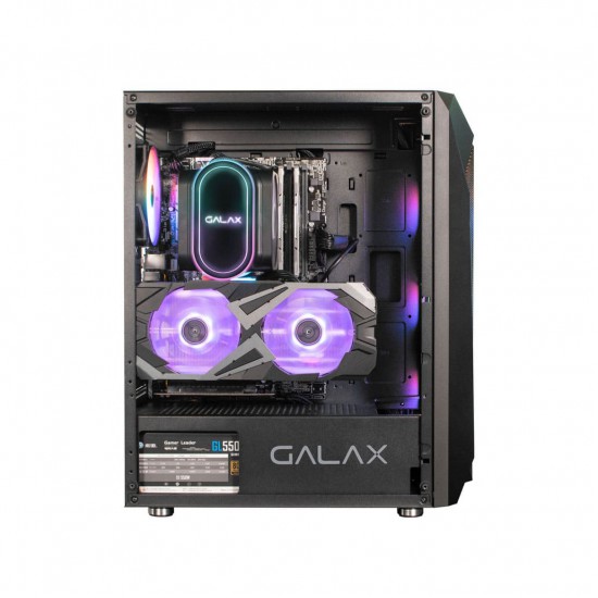 เคสคอมพิวเตอร์ CASE Galax Revolution-05 RGB Black Mid Tower  Tempered Glass (FN1059) สามารถออกใบกำกับภาษีได้