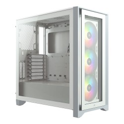 เคสคอมพิวเตอร์ CASE Corsair iCUE 4000X RGB Tempered Glass (White) CC-9011205-WW สามารถออกใบกำกับภาษีได้