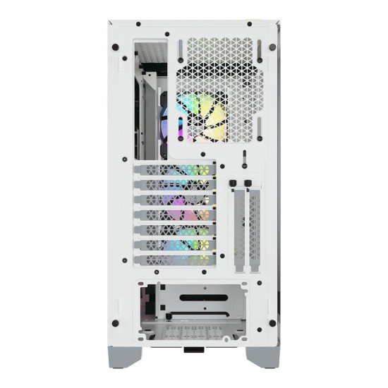 เคสคอมพิวเตอร์ CASE Corsair iCUE 4000X RGB Tempered Glass (White) CC-9011205-WW สามารถออกใบกำกับภาษีได้